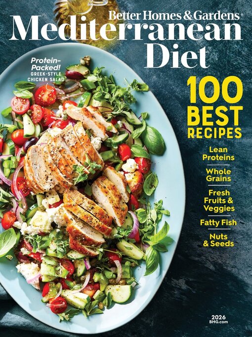 Cover image for Better Homes & Gardens Mediterranean Diet: 100 Best Recipes
